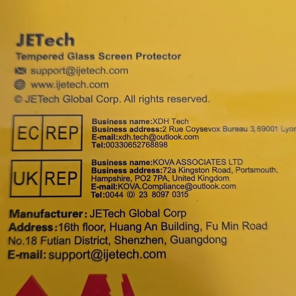JETech Tempered Glass Screen Protector